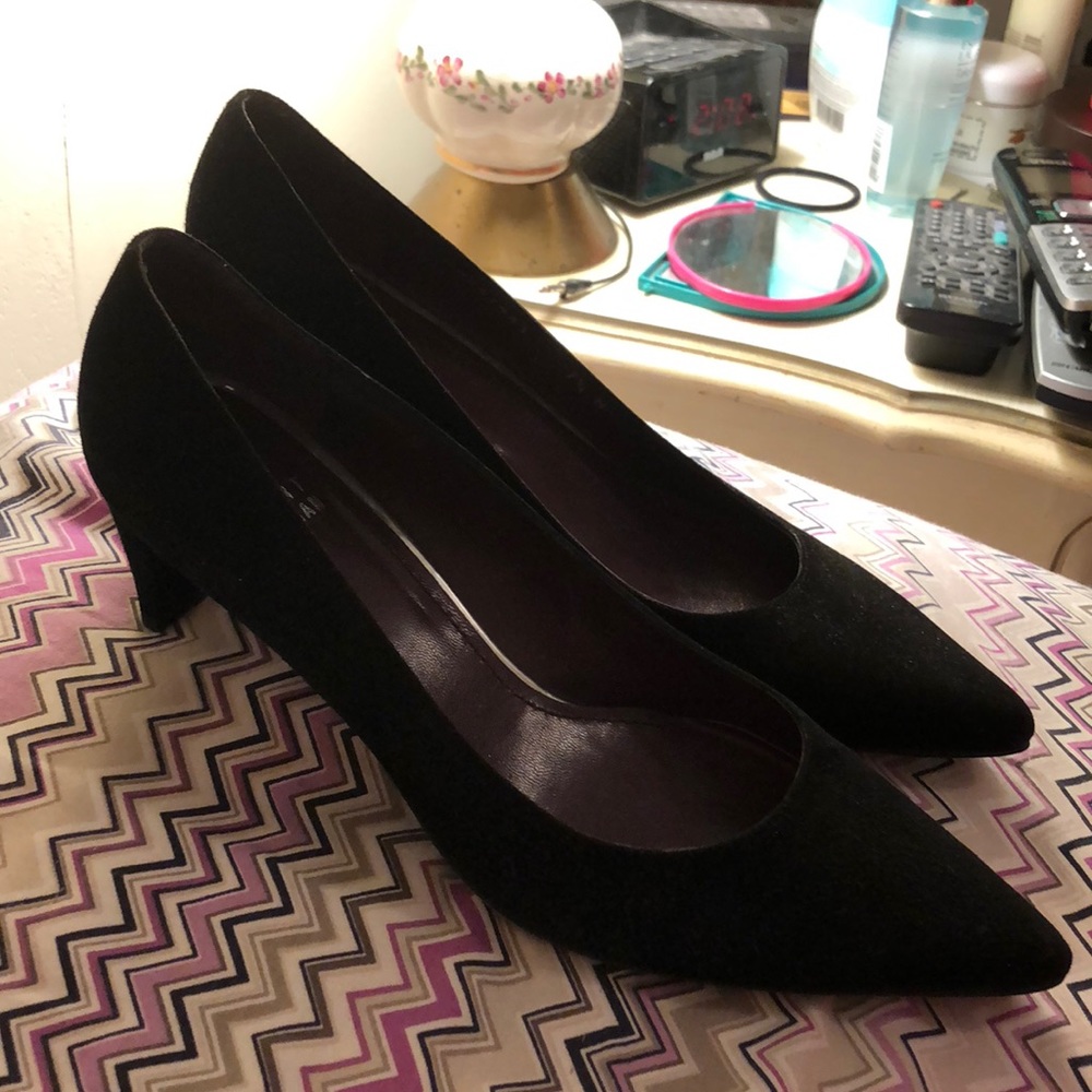 Double Narrow Stuart Weitzman Pumps